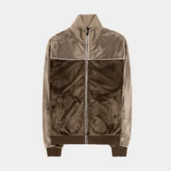 SP X The Sopranos Velour Track Mens Jacket (Beige/Grey)