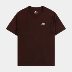 Nike NSW Club Mens Short Sleeve Shirt (Brown)