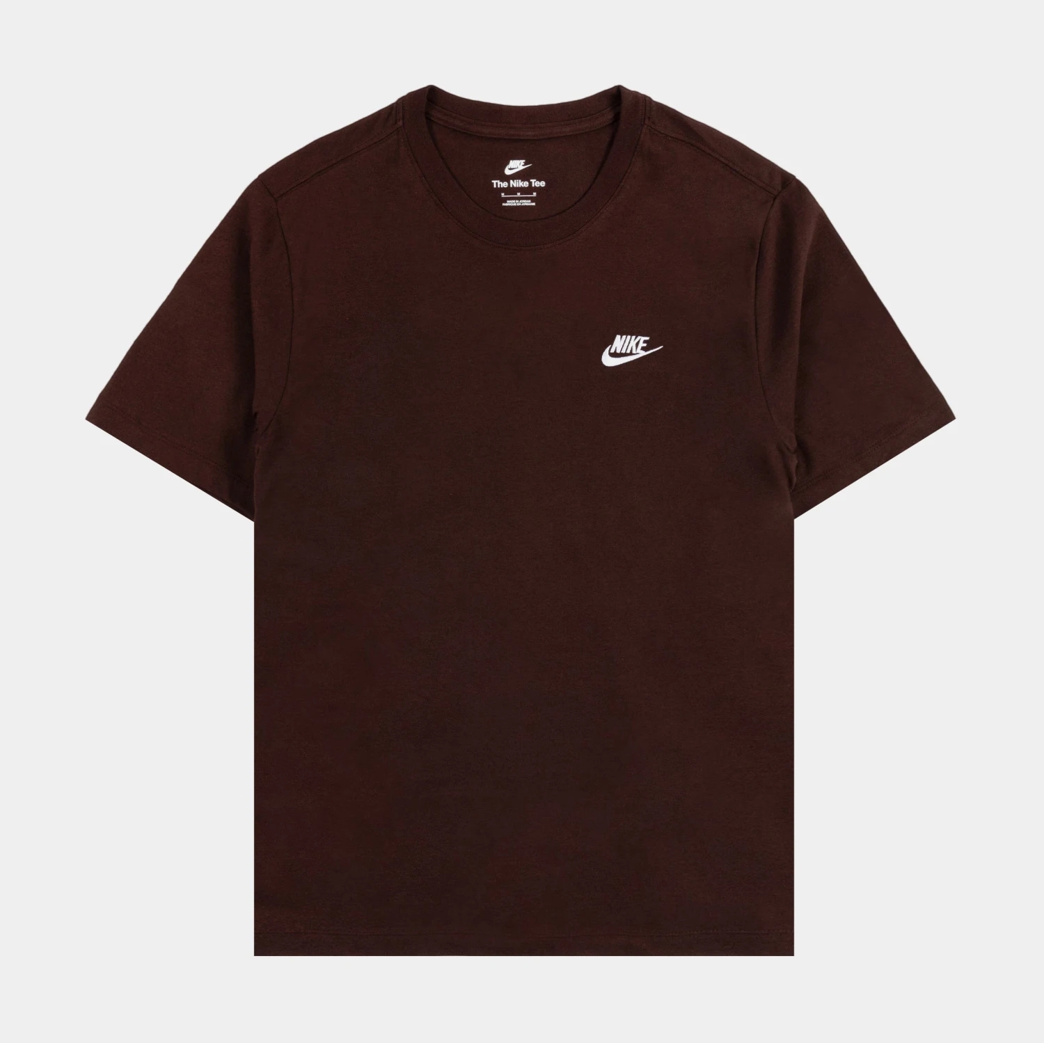 Nike NSW Club Mens Short Sleeve Shirt (Brown) 1 Nike NSW Club Mens Short Sleeve Shirt (Brown)