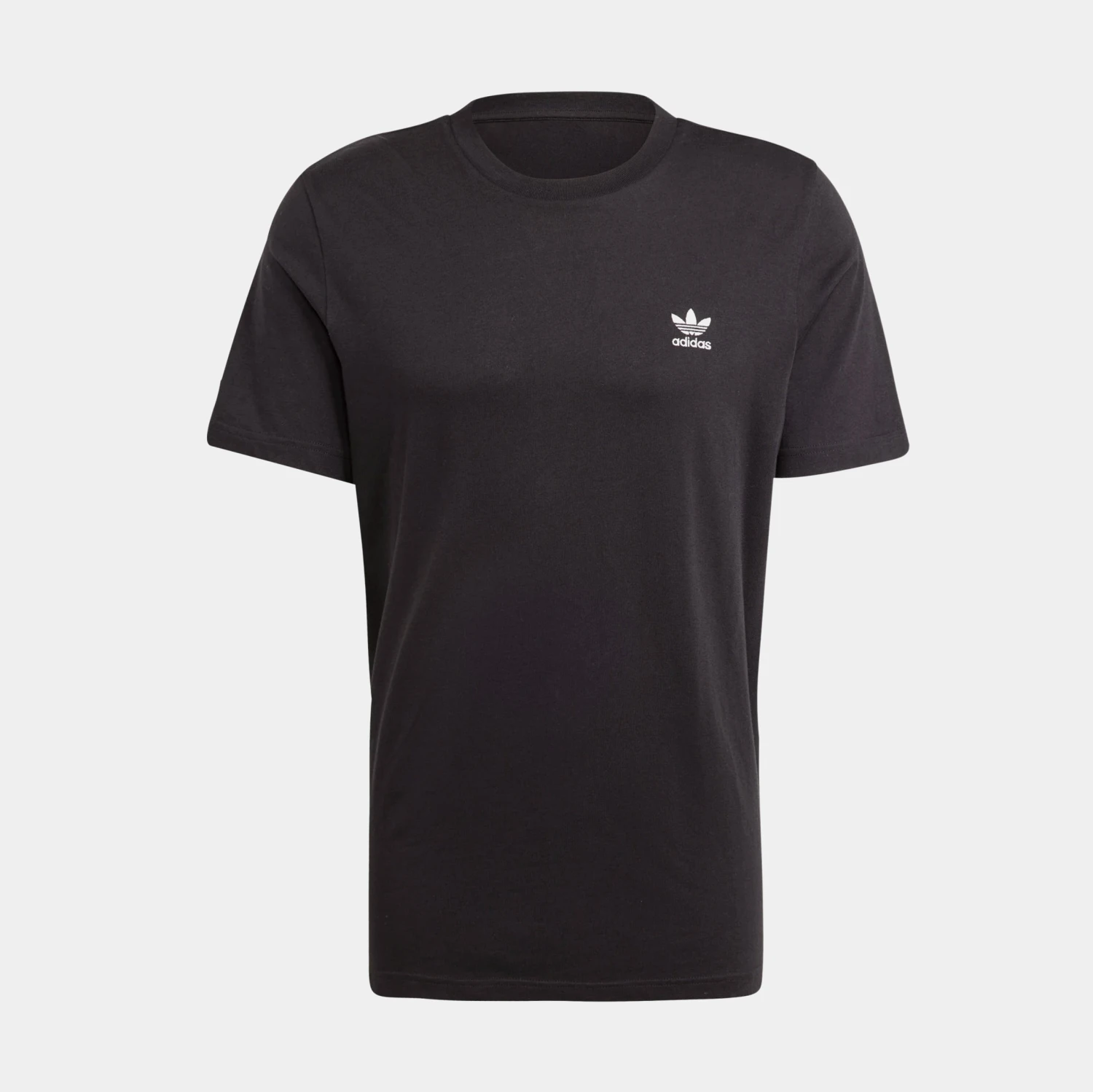 ADIDAS Trefoil Essentials Mens Short Sleeve Shirt (Black) 1 ADIDAS Trefoil Essentials Mens Short Sleeve Shirt (Black)