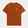 Nike NSW Club Mens Short Sleeve Shirt (Orange)