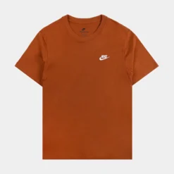 Nike NSW Club Mens Short Sleeve Shirt (Orange)