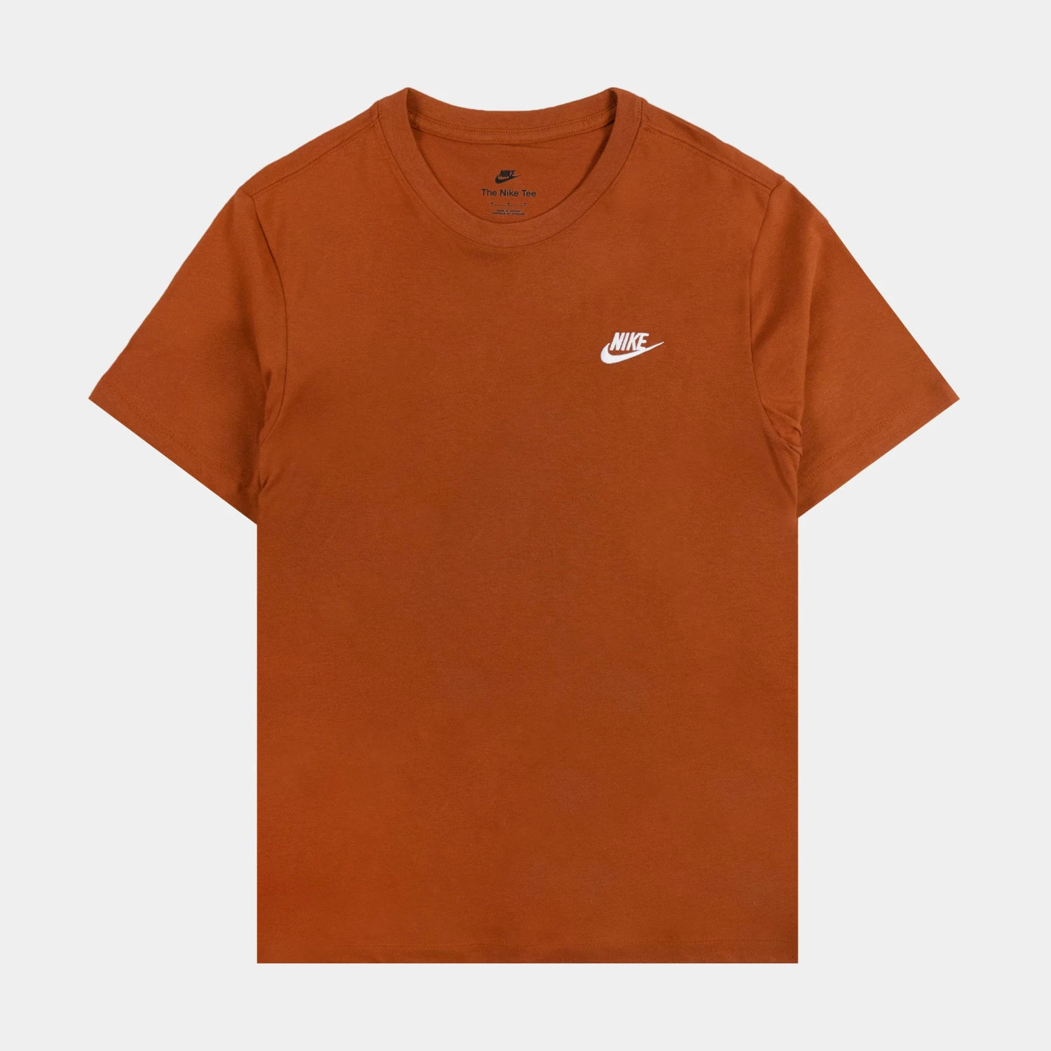 Nike NSW Club Mens Short Sleeve Shirt (Orange) 1 Nike NSW Club Mens Short Sleeve Shirt (Orange)
