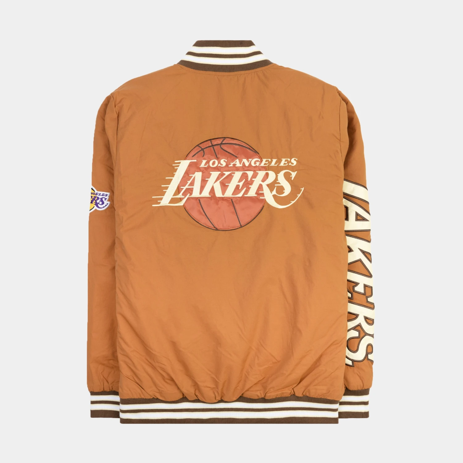 Shoe Palace Exclusive Los Angeles Lakers Mens Jacket (Brown) 2 Shoe Palace Exclusive Los Angeles Lakers Mens Jacket (Brown) - Image 2