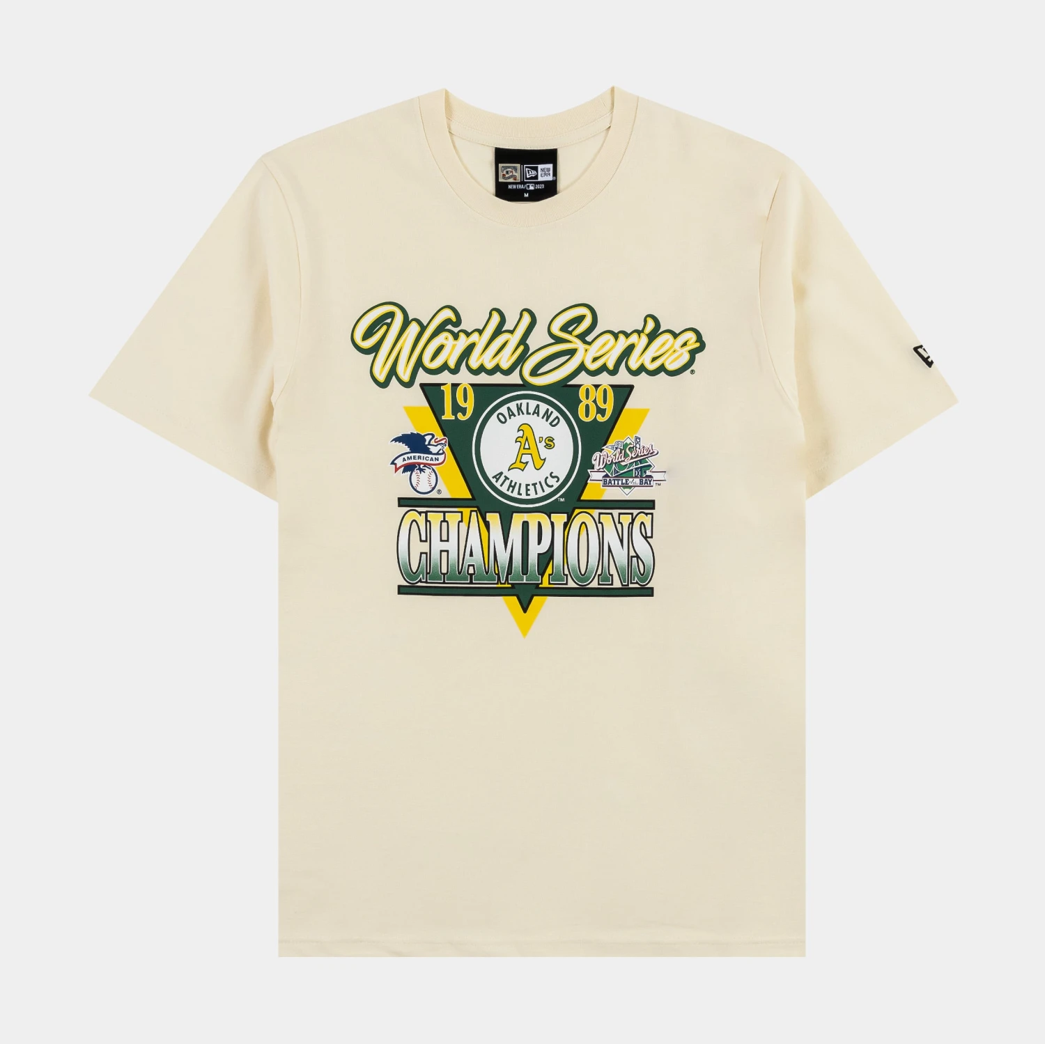 NEW ERA Oakland Athletics Mens Short Sleeve Shirt (Beige) 1 NEW ERA Oakland Athletics Mens Short Sleeve Shirt (Beige)