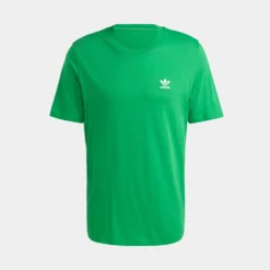 ADIDAS Trefoil Essentials Mens Short Sleeve Shirt (Green)
