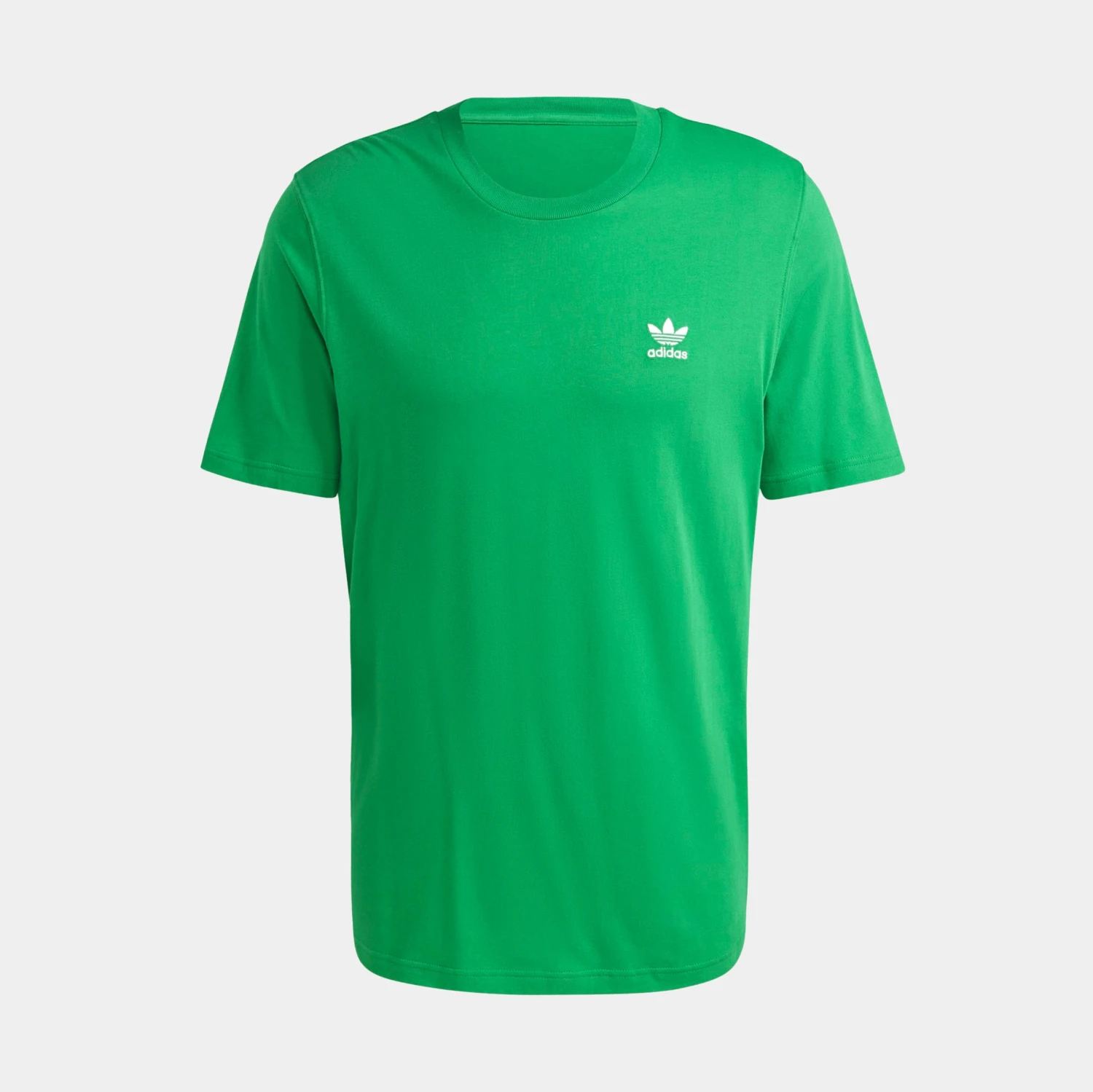 ADIDAS Trefoil Essentials Mens Short Sleeve Shirt (Green) 1 ADIDAS Trefoil Essentials Mens Short Sleeve Shirt (Green)