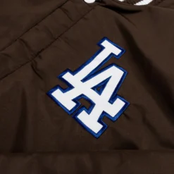 Los Angeles Dodgers Reversible Letterman Mens Jacket (Brown/White) -Simply Styled 1ecd1b9f156155682077ee230456233d