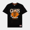 NEW ERA San Francisco Giants Mens Short Sleeve Shirt (Black/Orange)