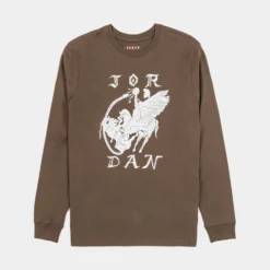 Jordan Artist Series By Umar Rashid Mens Long Sleeve Shirt (Brown)