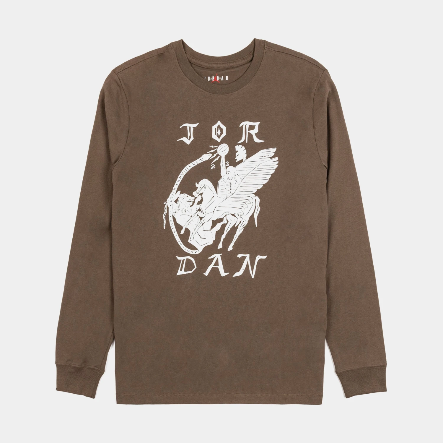 Jordan Artist Series By Umar Rashid Mens Long Sleeve Shirt (Brown) 1 Jordan Artist Series By Umar Rashid Mens Long Sleeve Shirt (Brown)