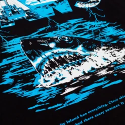 SP X Jaws Summer Fear Mens Short Sleeve Shirt (Black) -Simply Styled 221992621fb5ab4bb7c158f1636bff38