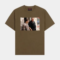 SP X The Sopranos Chrissy & Tony Mens Short Sleeve Shirt (Brown)