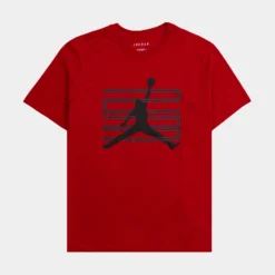 Air Jordan 11 Graphic Mens Short Sleeve Shirt (Red)