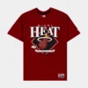 NEW ERA Miami Heat Mens Short Sleeve Shirt (Red)