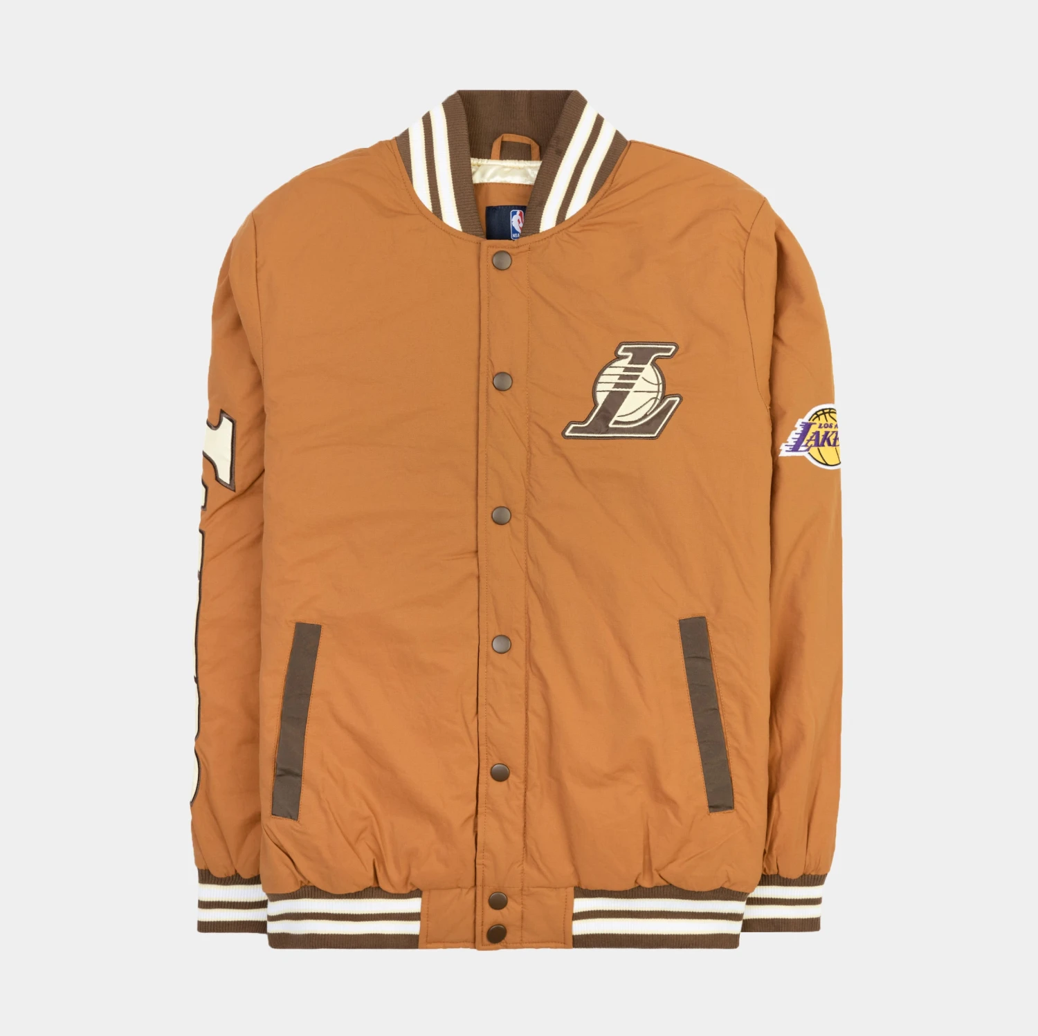 Shoe Palace Exclusive Los Angeles Lakers Mens Jacket (Brown) 1 Shoe Palace Exclusive Los Angeles Lakers Mens Jacket (Brown)