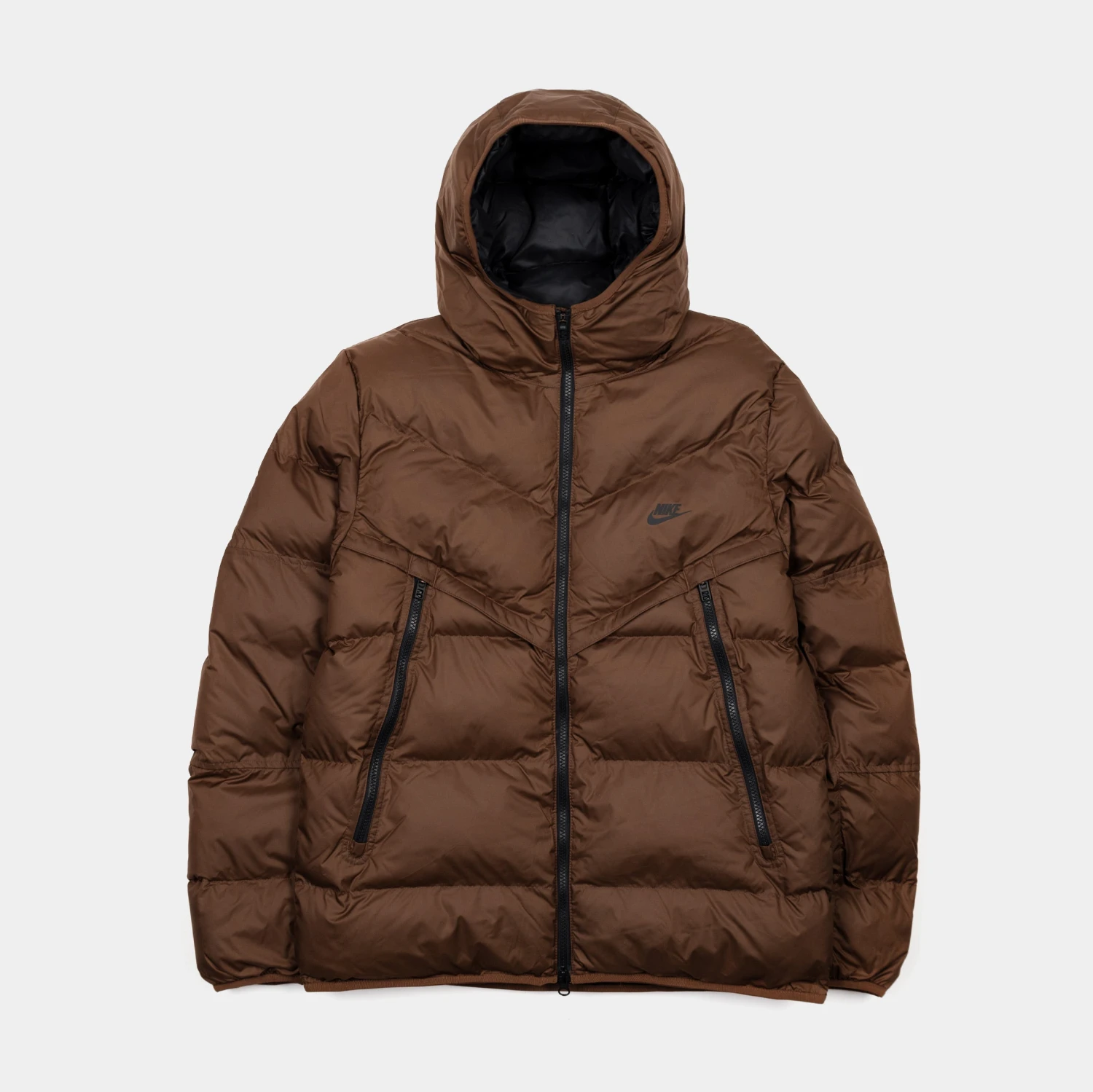 Nike NSW Storm Fit Windrunner Puffer Mens Jacket (Brown) 1 Nike NSW Storm Fit Windrunner Puffer Mens Jacket (Brown)