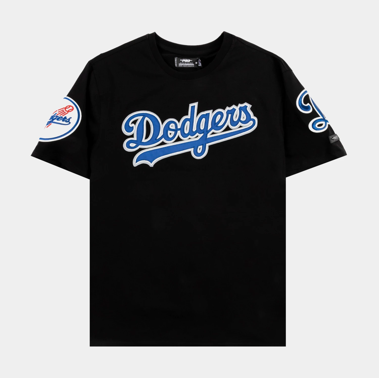 Los Angeles Dodgers Twill Mens Short Sleeve Shirt (Black) 1 Los Angeles Dodgers Twill Mens Short Sleeve Shirt (Black)