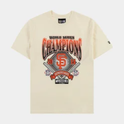 NEW ERA San Francisco Giants Mens Short Sleeve Shirt (Beige)