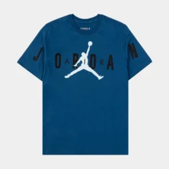 Jordan Air Stretch Mens Short Sleeve Shirt (Blue)