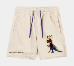 SP X Basquiat Dispenser Fleece Mens Shorts (Beige)