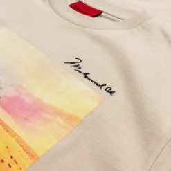 SP X Muhammad Ali Sunset Mens Short Sleeve Shirt (Beige) -Simply Styled 4061200b658e292e739fc9d4cf2f1a8d