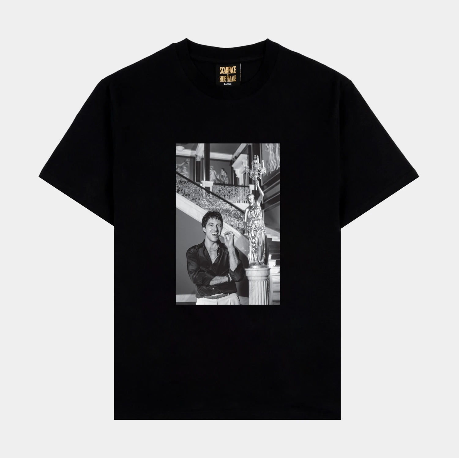 SP X Scarface Mansion Mens Short Sleeve Shirt (Black) 1 SP X Scarface Mansion Mens Short Sleeve Shirt (Black)