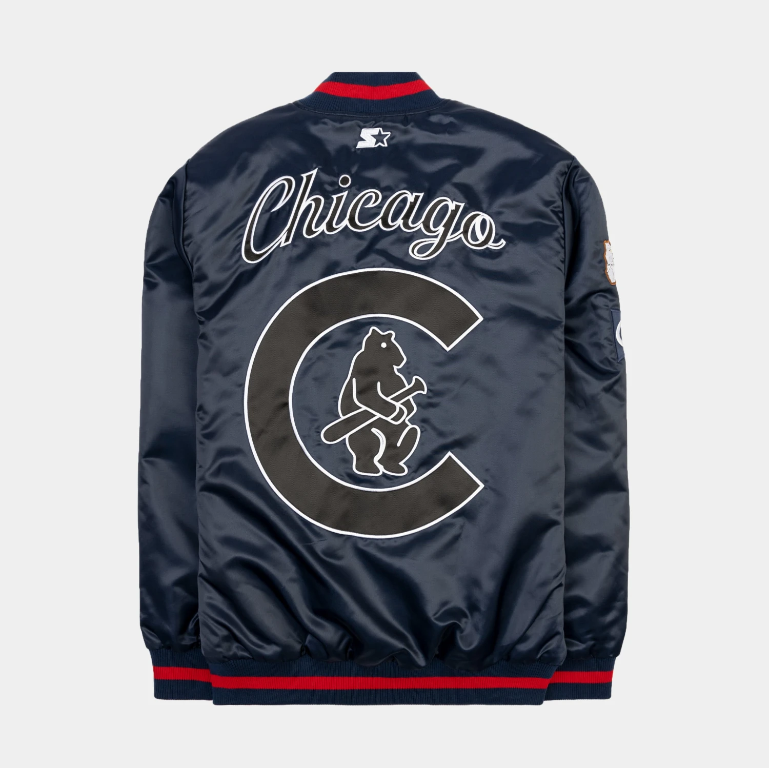 Shoe Palace Exclusive Chicago Cubs Mens Jacket (Blue) 2 Shoe Palace Exclusive Chicago Cubs Mens Jacket (Blue) - Image 2