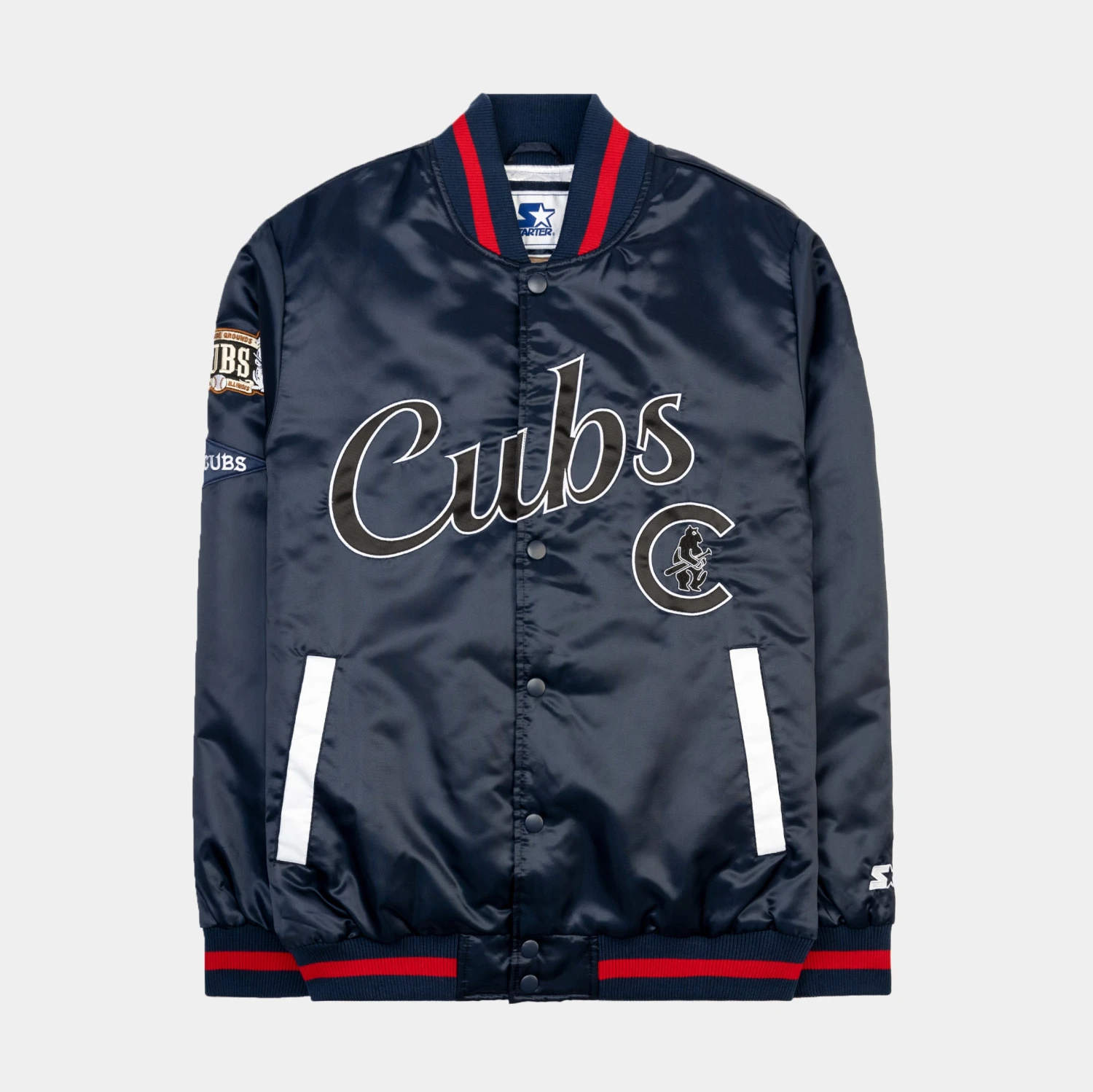Shoe Palace Exclusive Chicago Cubs Mens Jacket (Blue) 1 Shoe Palace Exclusive Chicago Cubs Mens Jacket (Blue)