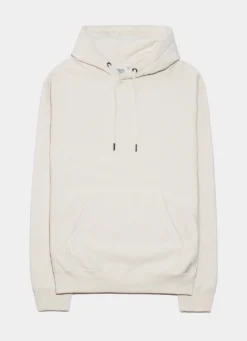 Fleece Hoodie Mens Hoodie (White/Beige)