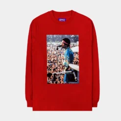 SP X Jimi Hendrix Concert Mens Long Sleeve Shirt (Red)