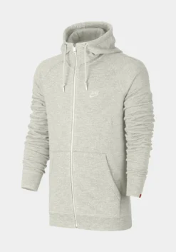Nike Sportswear Legacy Mens Full Zip Hoodie (Beige/Grey)