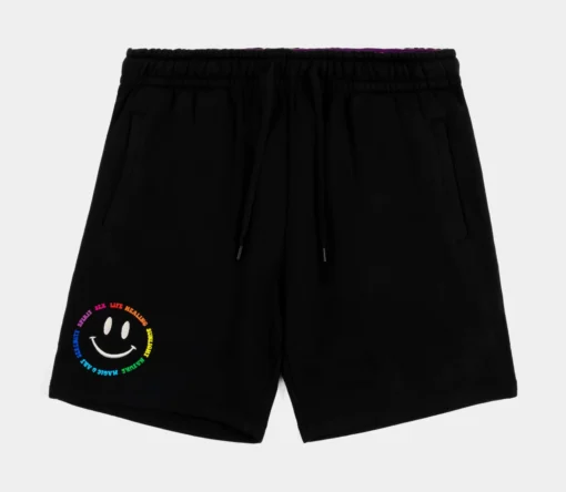 SP X Gilbert Baker Love Is Love Mens Shorts (Black) -Simply Styled 90e3b068ae90f168ac7abac5c5d24002
