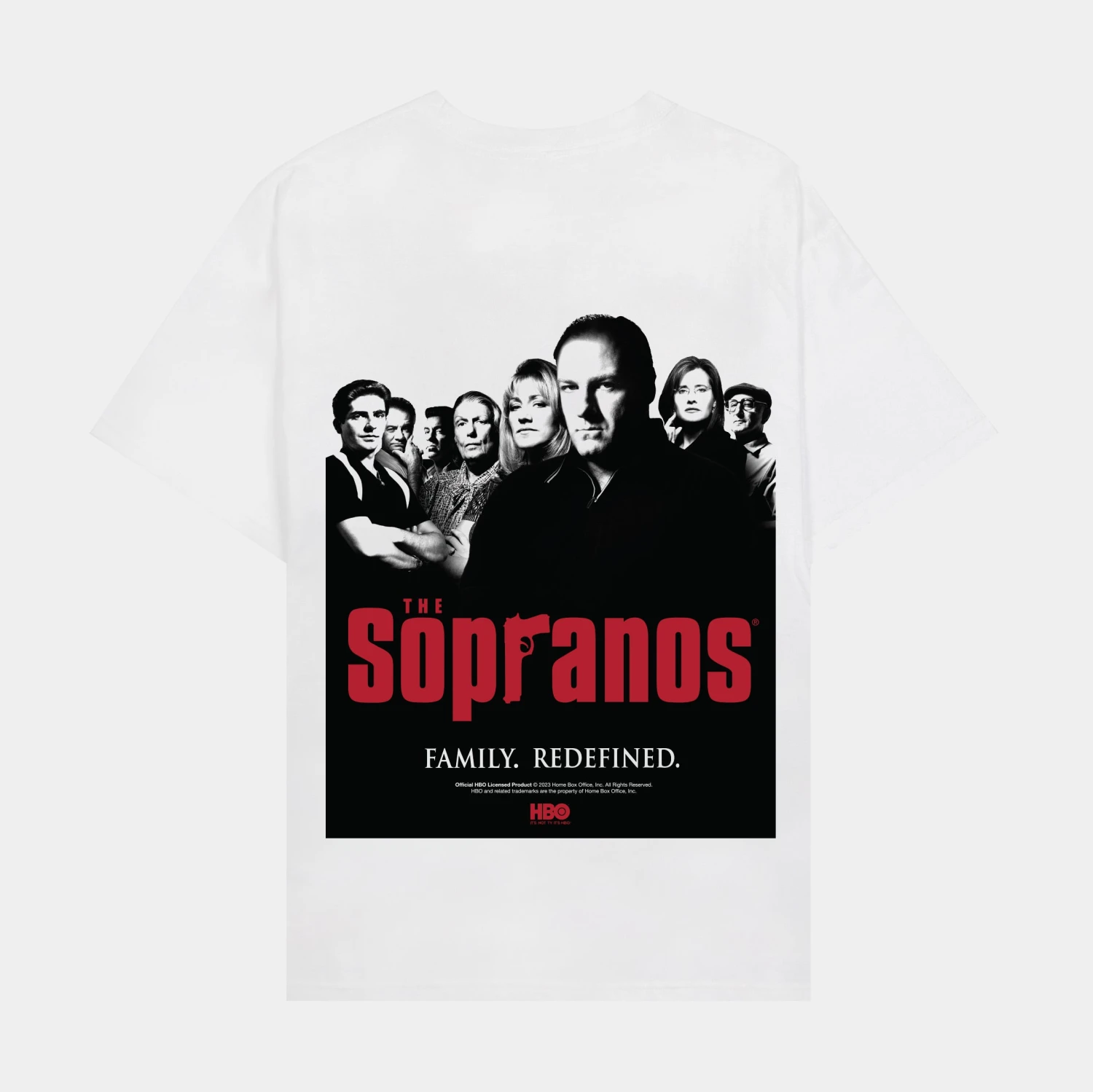 SP X The Sopranos Poster Mens Short Sleeve Shirt (White) 2 SP X The Sopranos Poster Mens Short Sleeve Shirt (White) - Image 2