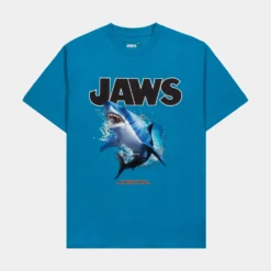 SP X Jaws Best Seller Mens Short Sleeve Shirt (Blue)