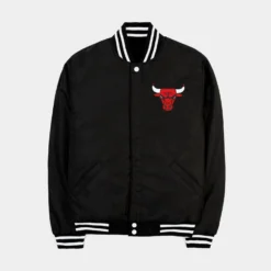 Chicago Bulls Reversible Letterman Mens Jacket (Black/White) -Simply Styled a048808624b47d63418600e04ec4e1f4
