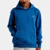 Jordan Essentials Fleece Pullover Hoodie Mens Hoodie (Blue)