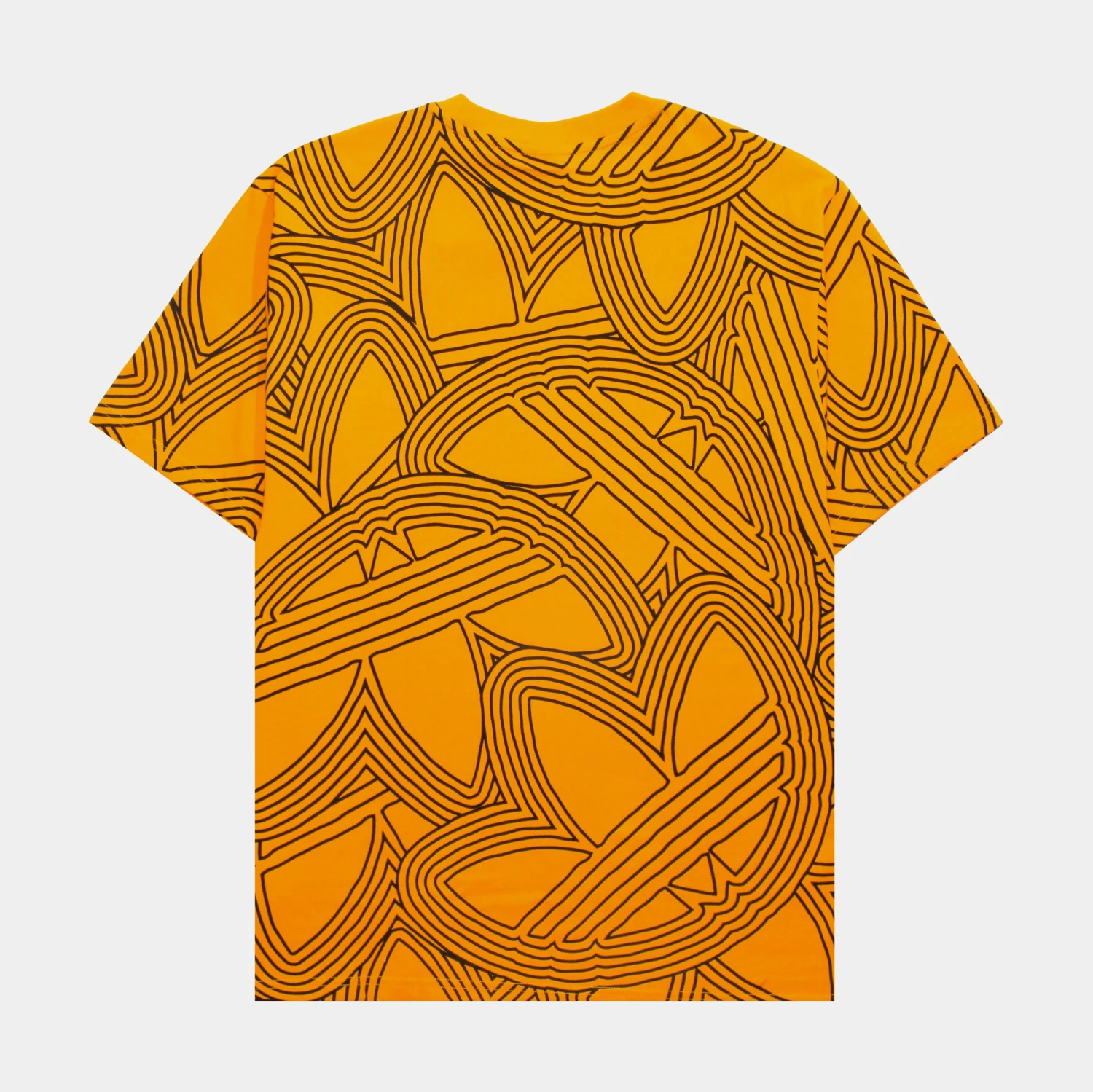 ADIDAS OAC All Over Print Tee Mens Tshirt (Yellow) 2 ADIDAS OAC All Over Print Tee Mens Tshirt (Yellow) - Image 2