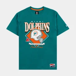 NEW ERA Miami Dolphins Mens Short Sleeve Shirt (Teal)