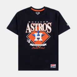 NEW ERA Houston Astros Mens Short Sleeve Shirt (Black)