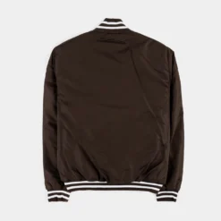 Los Angeles Dodgers Reversible Letterman Mens Jacket (Brown/White) -Simply Styled af466e17685af490a57232637f63df8c