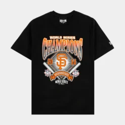 NEW ERA San Francisco Giants World Series Mens Short Sleeve Shirt (Black)