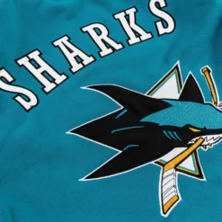 San Jose Sharks Reversible Letterman Mens Jacket (Teal/White) 11 San Jose Sharks Reversible Letterman Mens Jacket (Teal/White) -Simply Styled b9eb532057bed0928a49357d0f7a1c6e