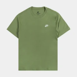 Nike NSW Club Mens Short Sleeve Shirt (Green)