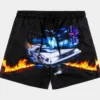 SP X Back To The Future Time Machine Hybrid Mens Shorts (Black)