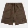 Dallas Cowboys Fleece Mens Shorts (Brown)