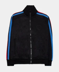 Track Jacket Mens Jacket (Black)
