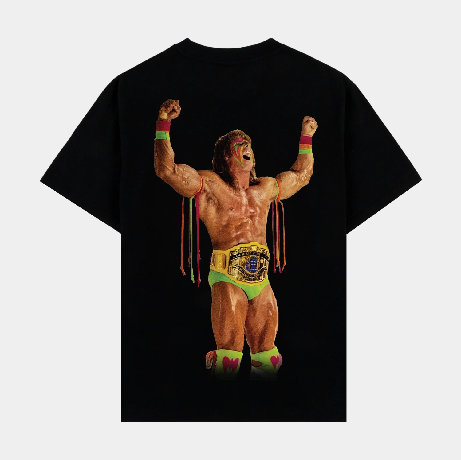 SP X WWE Hogan Vs Warrior Mens Short Sleeve Shirt (Black) 2 SP X WWE Hogan Vs Warrior Mens Short Sleeve Shirt (Black) - Image 2