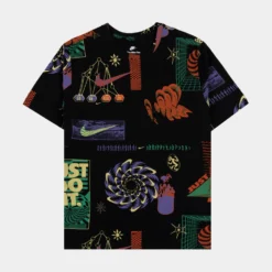 Nike NSW AOP Festival Mens Short Sleeve Shirt (Black)