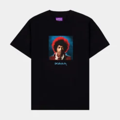 SP X Jimi Hendrix Red Afro Mens Short Sleeve Shirt (Black)